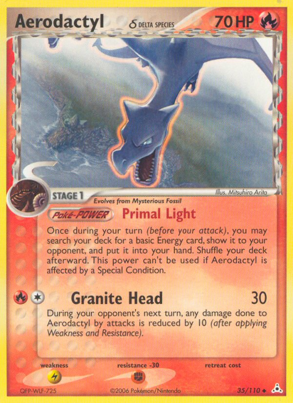 Pokemon | Aerodactyl (35/110) (Delta Species) [EX: Holon Phantoms] | The Nerd Merchant