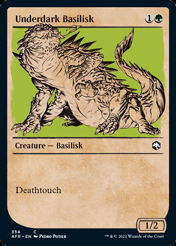 Magic | Underdark Basilisk (Showcase) [Dungeons & Dragons: Adventures in the Forgotten Realms] | The Nerd Merchant