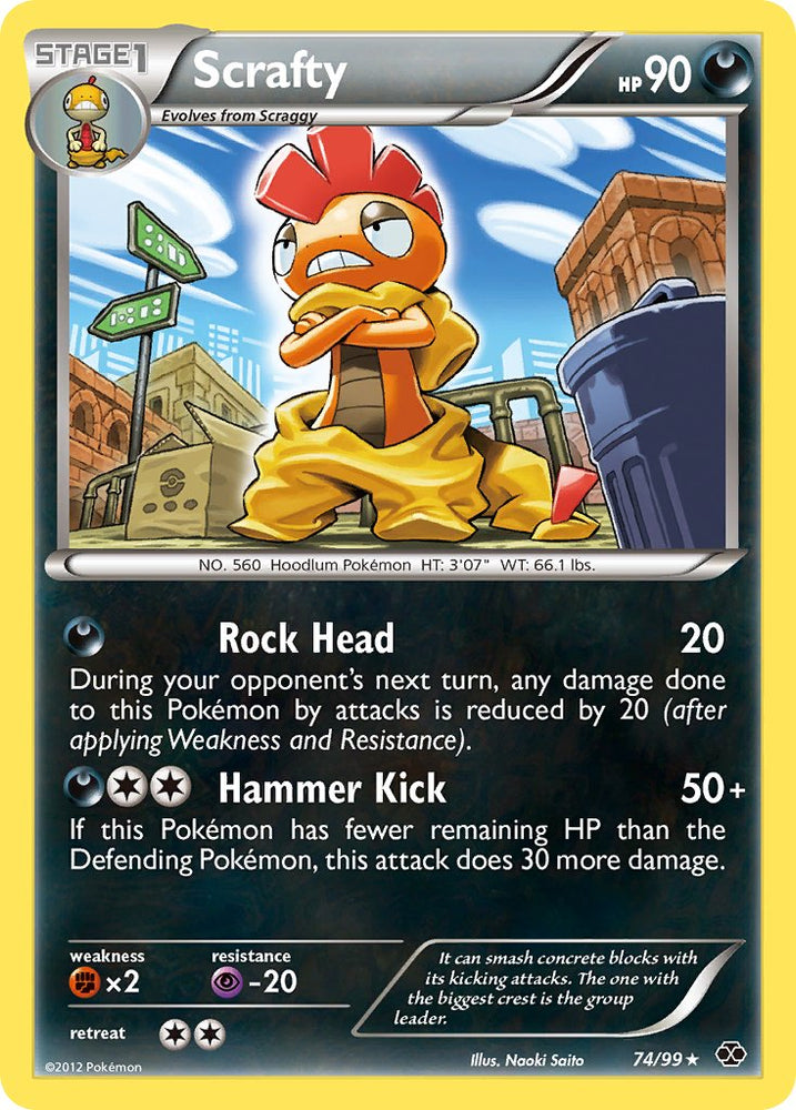 Pokemon | Scrafty (74/99) (Theme Deck Exclusive) [Black & White: Next Destinies] | The Nerd Merchant