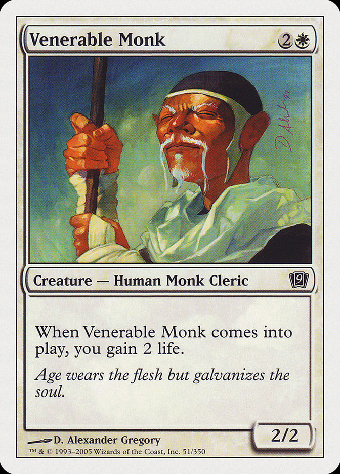 Magic | Venerable Monk [Ninth Edition] | The Nerd Merchant