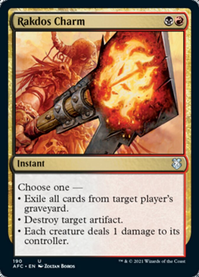 Magic | Rakdos Charm [Dungeons & Dragons: Adventures in the Forgotten Realms Commander] | The Nerd Merchant