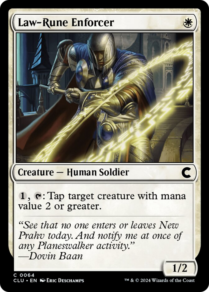 Magic | Law-Rune Enforcer [Ravnica: Clue Edition] | The Nerd Merchant