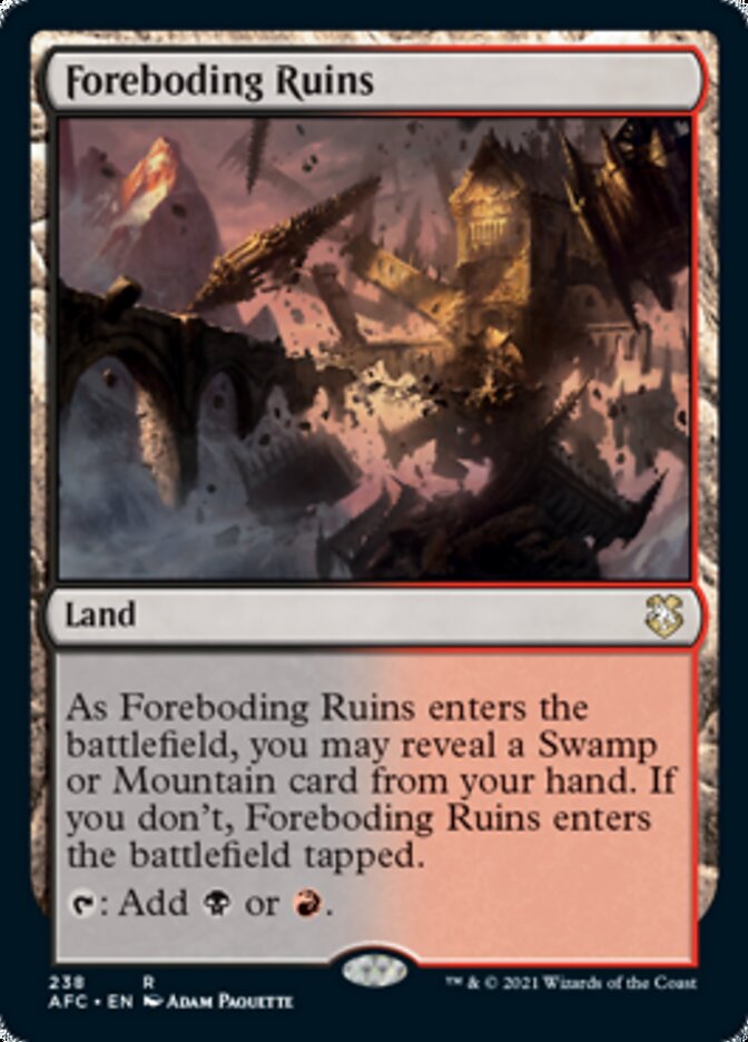 Magic | Foreboding Ruins [Dungeons & Dragons: Adventures in the Forgotten Realms Commander] | The Nerd Merchant