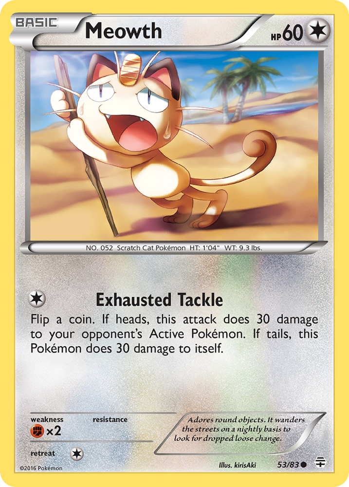 Pokemon | Meowth (53/83) [XY: Generations] | The Nerd Merchant