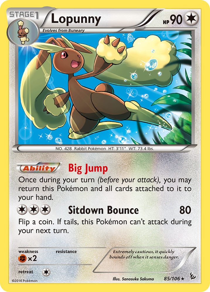 Pokemon | Lopunny (85/106) [XY: Flashfire] | The Nerd Merchant