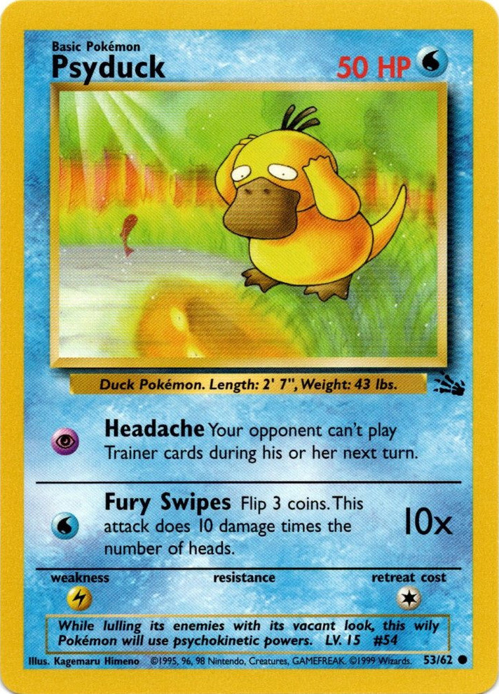 Pokemon | Psyduck (53/62) [Fossil Unlimited] | The Nerd Merchant