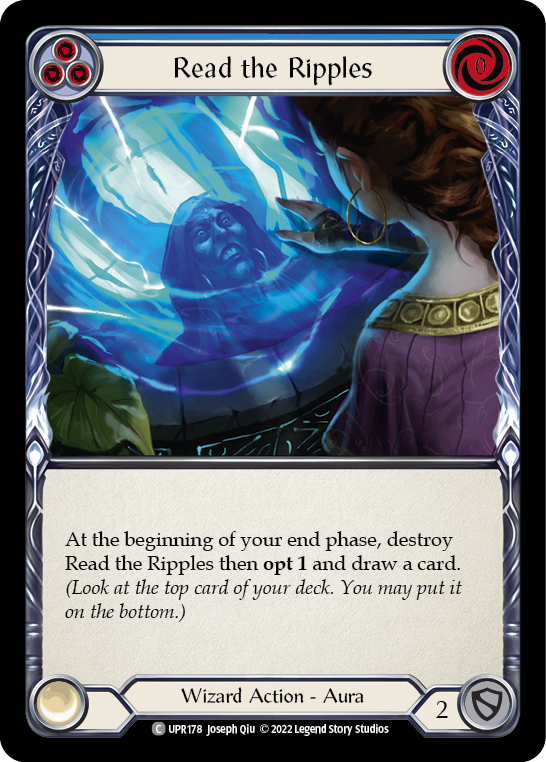 Flesh and Blood TCG | Read the Ripples (Blue) [UPR178] (Uprising)  Rainbow Foil | The Nerd Merchant