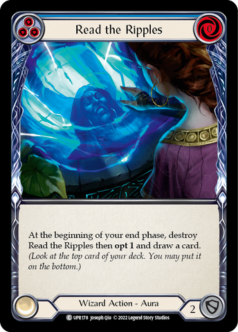 Flesh and Blood TCG | Read the Ripples (Blue) [UPR178] (Uprising)  Rainbow Foil | The Nerd Merchant