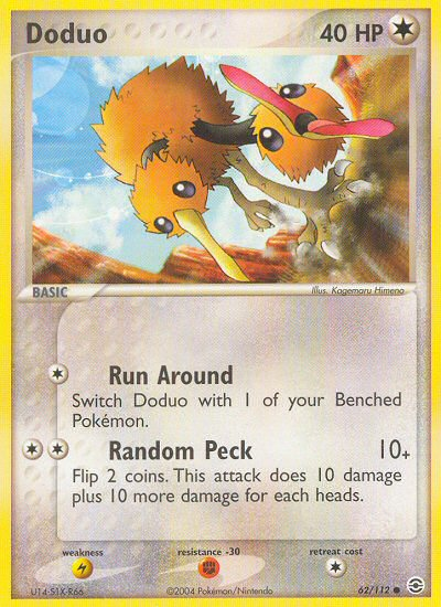 Pokemon | Doduo (62/112) [EX: FireRed & LeafGreen] | The Nerd Merchant