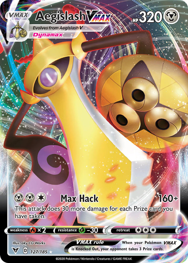 Pokemon | Aegislash VMAX (127/185) [Sword & Shield: Vivid Voltage] | The Nerd Merchant