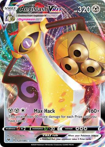 Pokemon | Aegislash VMAX (127/185) [Sword & Shield: Vivid Voltage] | The Nerd Merchant