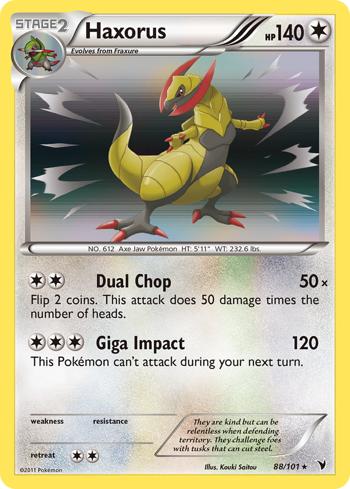 Pokemon | Haxorus (88/101) [Black & White: Noble Victories] | The Nerd Merchant