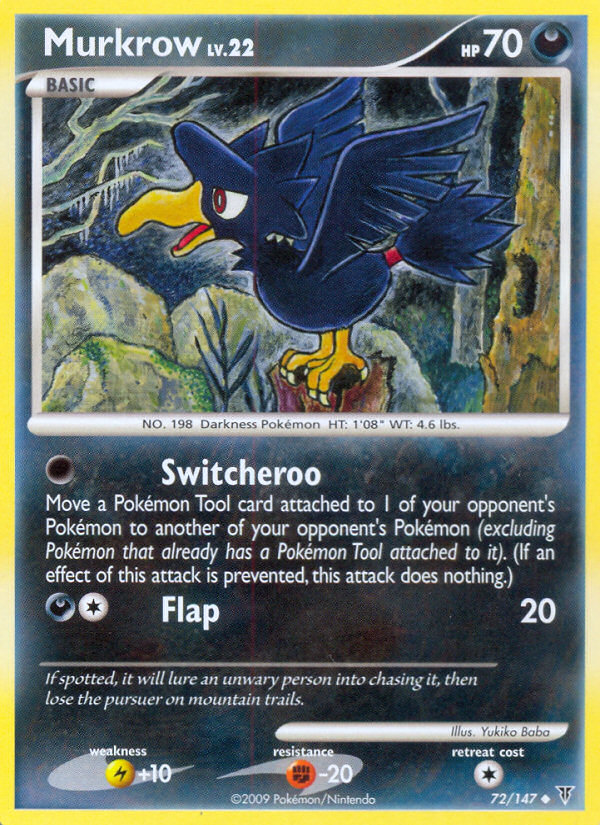 Pokemon | Murkrow (72/147) [Platinum: Supreme Victors] | The Nerd Merchant