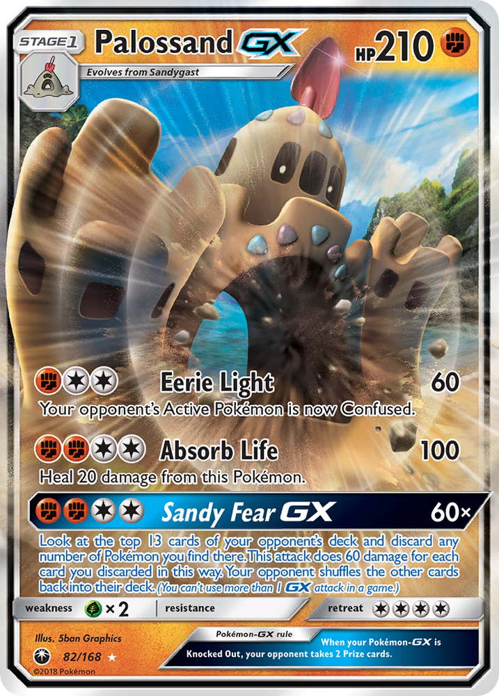 Pokemon | Palossand GX (82/168) [Sun & Moon: Celestial Storm] | The Nerd Merchant