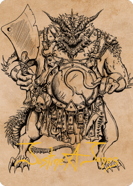Magic | Thrakkus the Butcher Art Card (Gold-Stamped Signature) [Commander Legends: Battle for Baldur's Gate Art Series] | The Nerd Merchant