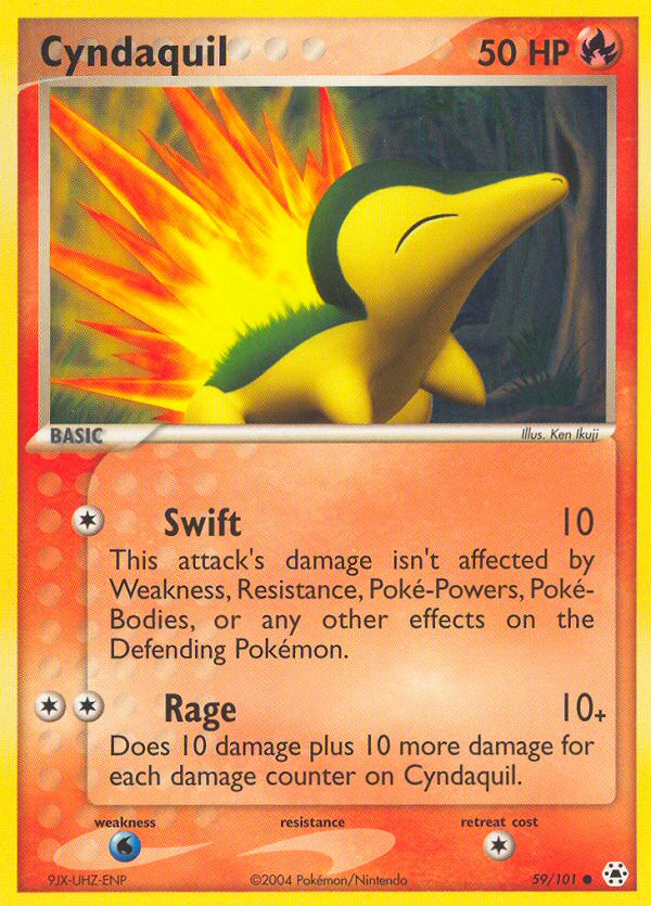 Pokemon | Cyndaquil (59/101) [EX: Hidden Legends] | The Nerd Merchant