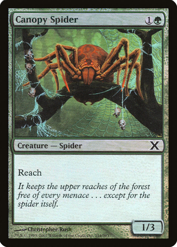 Magic | Canopy Spider (Premium Foil) [Tenth Edition] | The Nerd Merchant