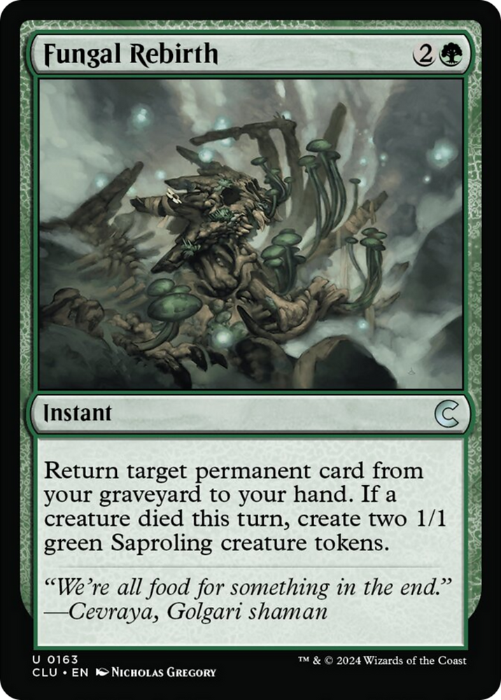Magic | Fungal Rebirth [Ravnica: Clue Edition] | The Nerd Merchant