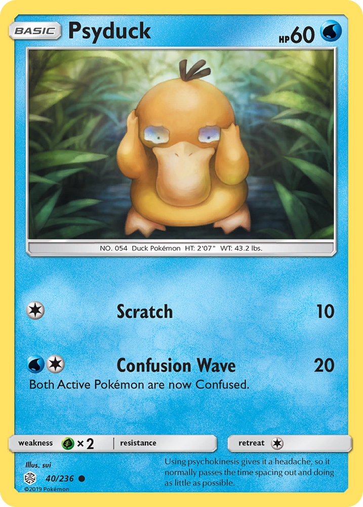 Pokemon| Psyduck (40/236) [Sun & Moon: Cosmic Eclipse] | The Nerd Merchant