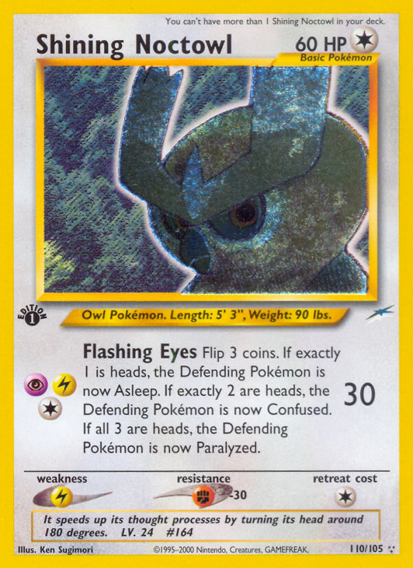 Pokemon | Shining Noctowl (110/105) [Neo Destiny 1st Edition] | The Nerd Merchant