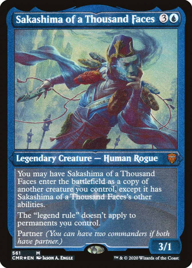 Magic | Sakashima of a Thousand Faces (Etched) [Commander Legends] | The Nerd Merchant