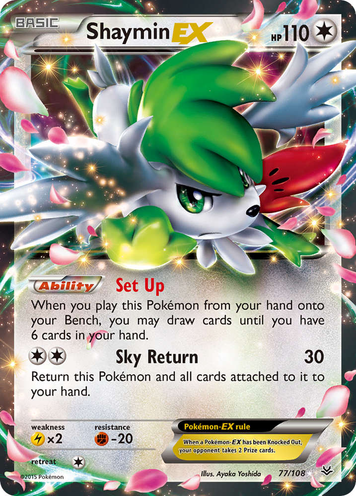 Pokemon | Shaymin EX (77/108) [XY: Roaring Skies] | The Nerd Merchant