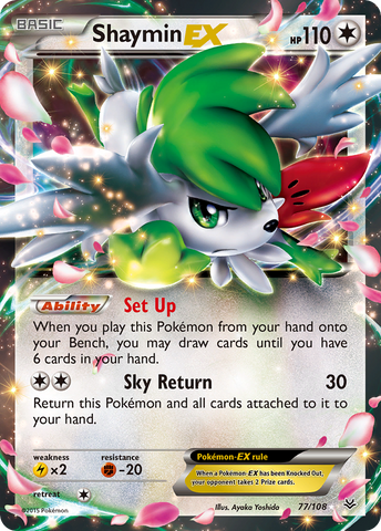 Pokemon | Shaymin EX (77/108) [XY: Roaring Skies] | The Nerd Merchant