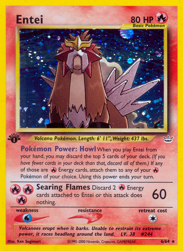 Pokemon | Entei (6/64) [Neo Revelation 1st Edition] | The Nerd Merchant