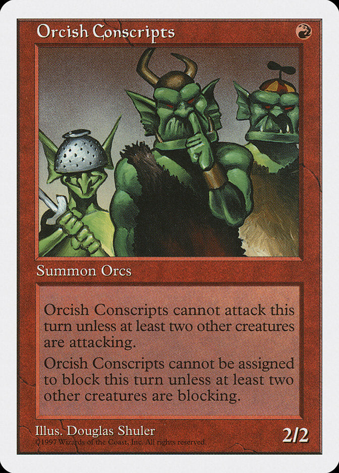 Magic | Orcish Conscripts [Fifth Edition] | The Nerd Merchant