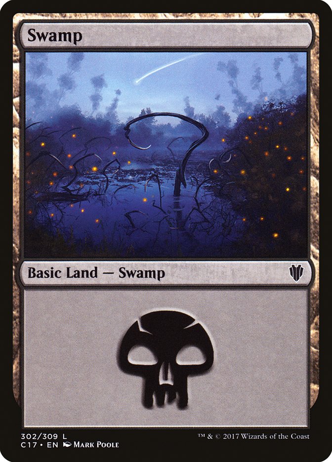 Magic | Swamp (302) [Commander 2017] | The Nerd Merchant