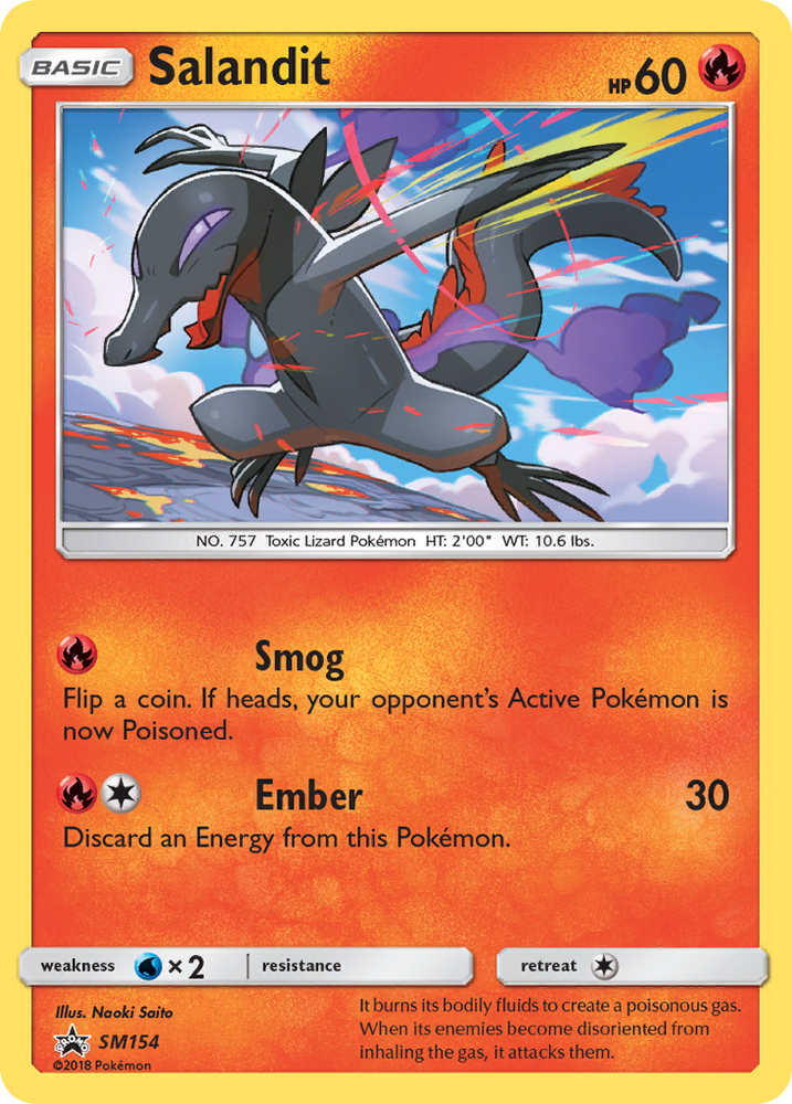 Pokemon | Salandit (SM154) [Sun & Moon: Black Star Promos] | The Nerd Merchant