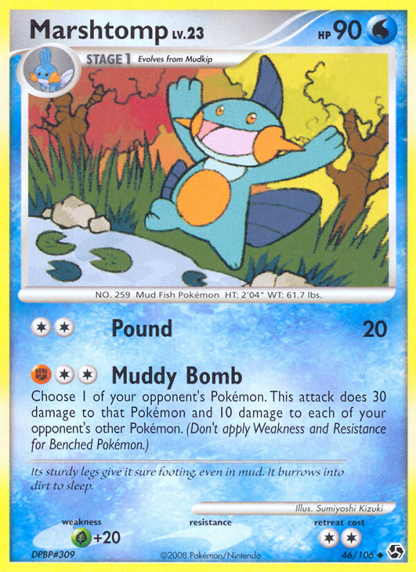 Pokemon | Marshtomp (46/106) [Diamond & Pearl: Great Encounters] | The Nerd Merchant