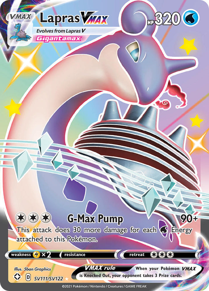 Pokemon | Lapras VMAX (SV111/SV122) [Sword & Shield: Shining Fates] | The Nerd Merchant