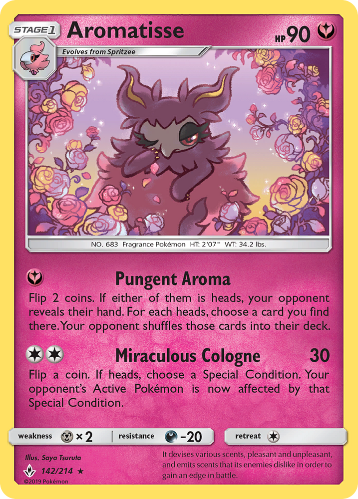 Pokemon | Aromatisse (142/214) [Sun & Moon: Unbroken Bonds] | The Nerd Merchant