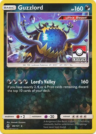 Pokemon | Guzzlord (80/131) (League Promo) [Sun & Moon: Forbidden Light] | The Nerd Merchant