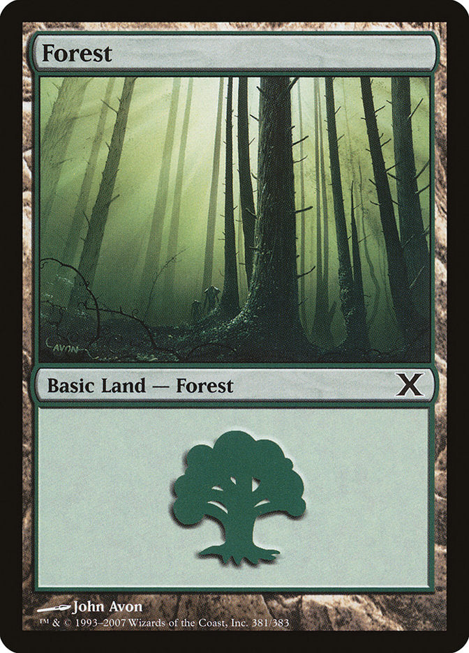 Magic | Forest (381) [Tenth Edition] | The Nerd Merchant