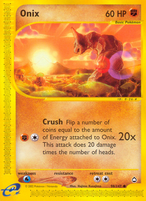 Pokemon | Onix (98/147) [Aquapolis] | The Nerd Merchant