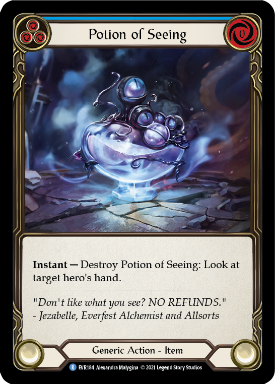 Flesh and Blood TCG | Potion of Seeing [EVR184] (Everfest)  1st Edition Cold Foil | The Nerd Merchant