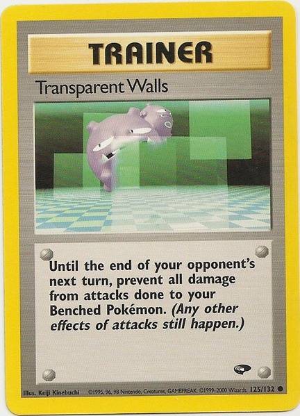 Pokemon | Transparent Walls (125/132) [Gym Challenge Unlimited] | The Nerd Merchant