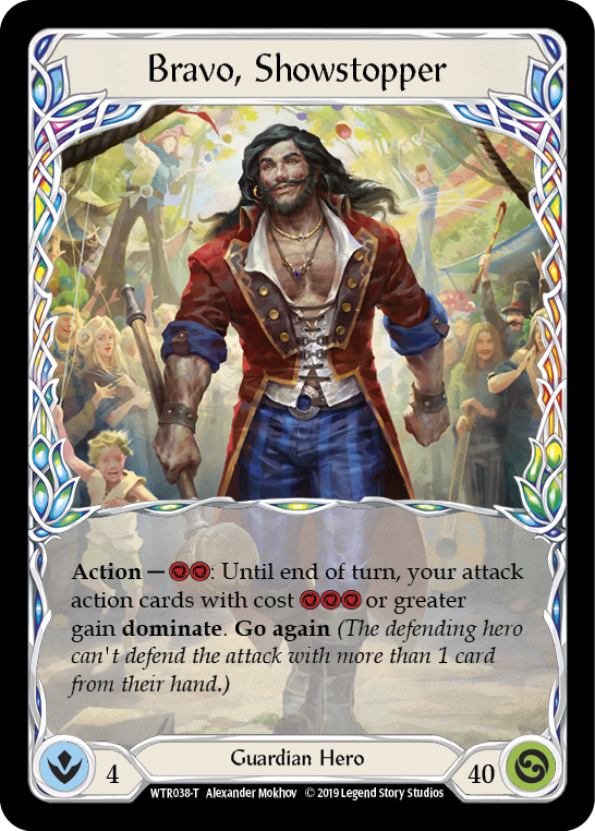Flesh and Blood TCG | Bravo, Showstopper // Dawnblade [WTR038-T // WTR115-T] (Welcome to Rathe)  Alpha Print Normal | The Nerd Merchant