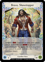 Flesh and Blood TCG | Bravo, Showstopper // Dawnblade [WTR038-T // WTR115-T] (Welcome to Rathe)  Alpha Print Normal | The Nerd Merchant