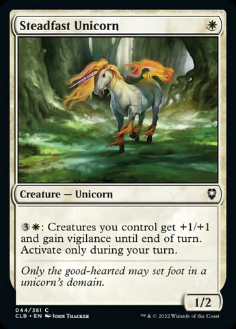 Magic | Steadfast Unicorn [Commander Legends: Battle for Baldur's Gate] | The Nerd Merchant