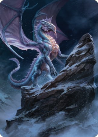 Magic | Ancient Silver Dragon Art Card (06) [Commander Legends: Battle for Baldur's Gate Art Series] | The Nerd Merchant