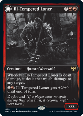 Magic | Ill-Tempered Loner // Howlpack Avenger [Innistrad: Double Feature] | The Nerd Merchant