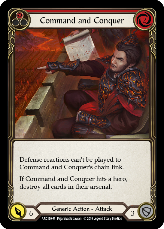 Flesh and Blood TCG | Command and Conquer [ARC159-M] (Arcane Rising)  1st Edition Normal | The Nerd Merchant