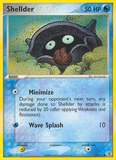 Pokemon | Shellder (79/112) [EX: FireRed & LeafGreen] | The Nerd Merchant