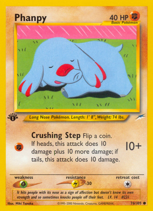 Pokemon | Phanpy (76/105) [Neo Destiny 1st Edition] | The Nerd Merchant