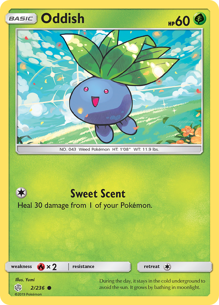 Pokemon| Oddish (2/236) [Sun & Moon: Cosmic Eclipse] | The Nerd Merchant