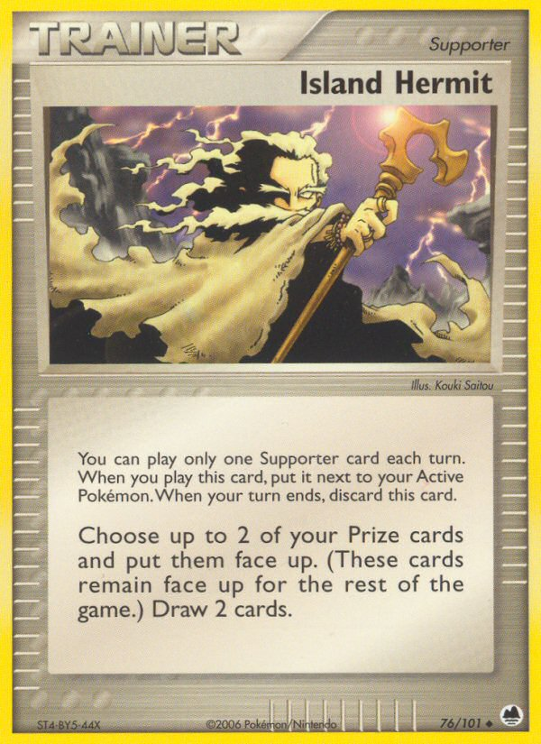 Pokemon | Island Hermit (76/101) [EX: Dragon Frontiers] | The Nerd Merchant