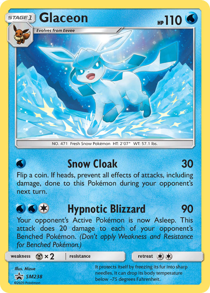 Pokemon | Glaceon (SM238) [Sun & Moon: Black Star Promos] | The Nerd Merchant